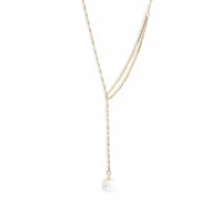 poppy finch collier shimmer pearl pull through en or 14ct