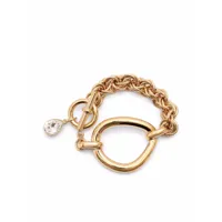 jw anderson bracelet chaîne à ornements en cristal
