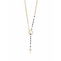 dolce & gabbana collier à pendentif croix - or