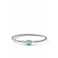 david yurman bracelet châtelaine en argent sterling serti de topaze et de diamants