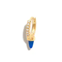 maria tash boucle d'oreille spike en or 18ct sertie de lapis-lazuli