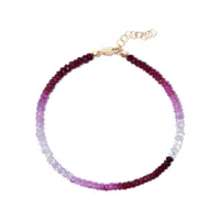 roxanne first bracelet rocky à perles en rubis - violet