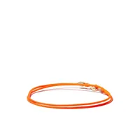 luis morais bracelet en cordes à breloque or 14ct - orange