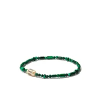 luis morais bracelet bolt bead en or 14ct serti de malachite