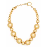 federica tosi collier à perles dégradées - or