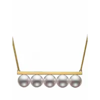 tasaki collier collection line balance luxe en or 18ct orné de perles