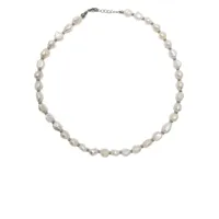 nialaya jewelry collier serti de perles d'eau douce - blanc
