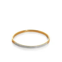 monica vinader bracelet jonc essential pavé de diamants - or