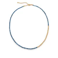 monica vinader mini collier serti de perles - or
