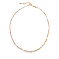 monica vinader collier mini nugget à perles - or
