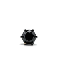 anonymous puce d'oreille en or noir 18ct recyclé collection 2 sertie de diamants