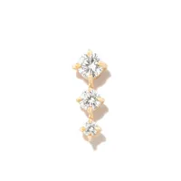 lizzie mandler fine jewelry boucle d'oreille en or 18ct pavée de diamant