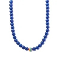 lauren rubinski collier en or blanc 14ct serti de perles - bleu
