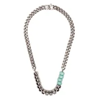 1017 alyx 9sm collier en chaîne à perles - argent