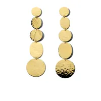 ippolita boucles d'oreilles pendantes classico en or 18ct