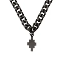 marcelo burlon county of milan collier à pendentif croix - noir