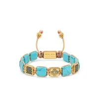 nialaya jewelry bracelet ajustable à ornements - bleu