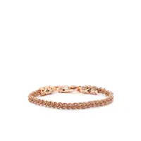 emanuele bicocchi bracelet en chaîne à design tressé - rose