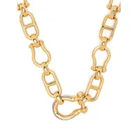 charriol collier en chaine à maillons épais - or