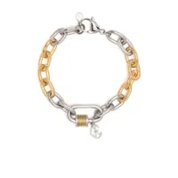 charriol bracelet forever lock bicolore - argent