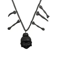 yohji yamamoto collier à pendentif bodhisativa - noir