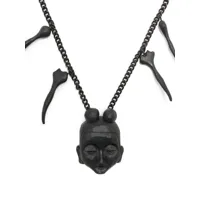 yohji yamamoto collier à pendentif bodhisativa - noir