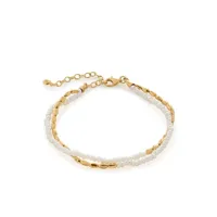 monica vinader bracelet à perles - or