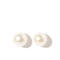 mizuki puces d'oreilles en or 14ct serties de perles d'eau douce