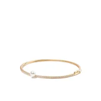 mizuki bracelet en or 14ct serti de diamants et de perles
