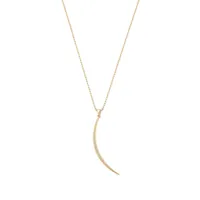 mizuki collier en or 14ct à pendentif serti de perles et diamants