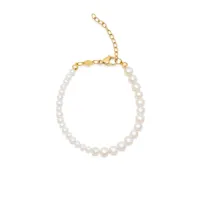 nialaya jewelry beaded dyad pearl bracelet - blanc