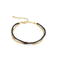 monica vinader bracelet serti de perles - or