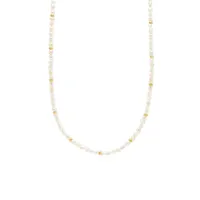 nialaya jewelry collier serti de petites perles - blanc