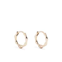dinny hall boucles d'oreilles bamboo en or 10ct