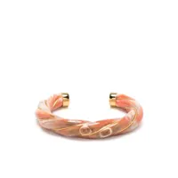 aurelie bidermann bracelet diana à design torsadé - rose