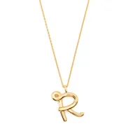 missoma collier curly molten initial - or