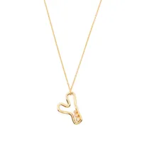 missoma collier chubby pearl initial - or