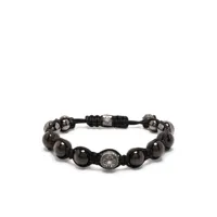 shamballa jewels bracelet tressé à perles - noir