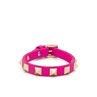 valentino garavani bracelet rockstud à boucle - rose