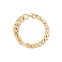 swarovski bracelet dextera à détail de chaîne - or