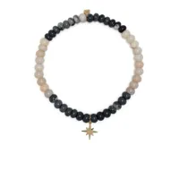 sydney evan bracelet à perles en or 14ct serti d'opale - blanc