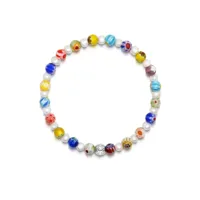 nialaya jewelry bracelet à détails de perles - bleu