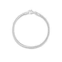 nialaya jewelry bracelet en chaîne ronde - argent