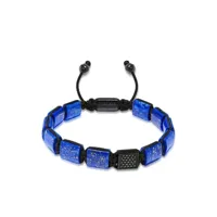 nialaya jewelry bracelet lapis à lien de resserrage - noir
