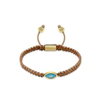 nialaya jewelry bracelet evil eye - marron