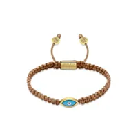 nialaya jewelry bracelet à breloque œil - marron