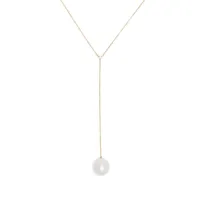 mizuki collier en or 14ct serti de perles et de diamants