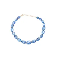 jia jia bracelet en or 14ct à perles de cyanite - bleu