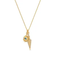 nialaya jewelry collier à pendentif - or