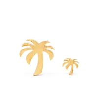 palm angels boucle d'oreille à design de palmier